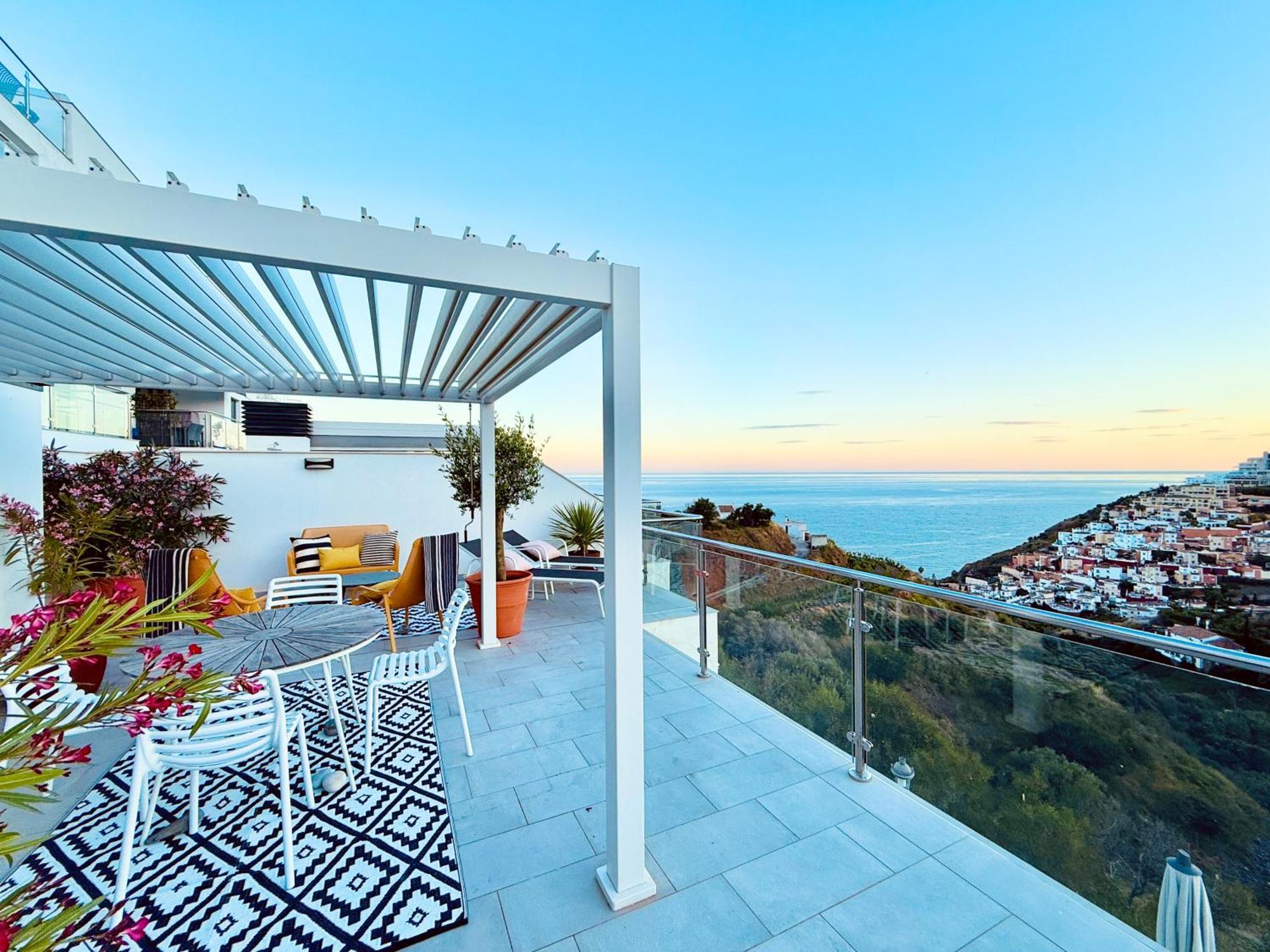 Апартаменты Penthouse Balcon Del Mar 121 Casasol Нерха Экстерьер фото