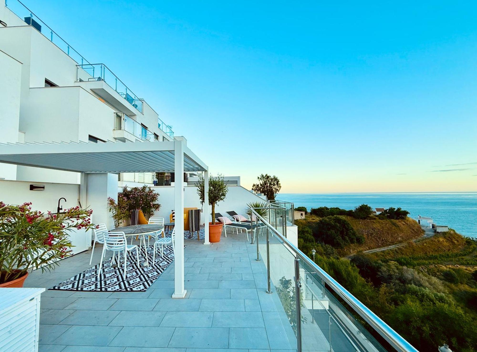 Апартаменты Penthouse Balcon Del Mar 121 Casasol Нерха Экстерьер фото